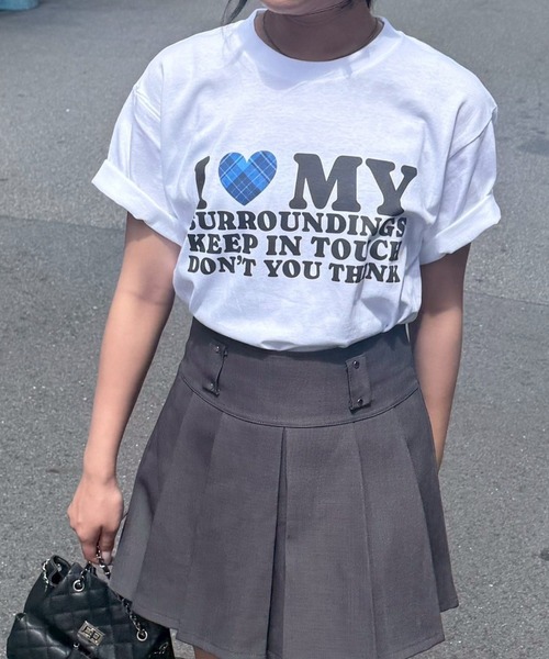 fiere(フィエール)の「ILOVEMY半袖Tシャツ(Tシャツ/カットソー・レディース・ホワイト/A/B/C/D/E/F/G・MEDIUM/LARGE/SMALL/X-LARGE/X-SMALL)」の7枚目の写真