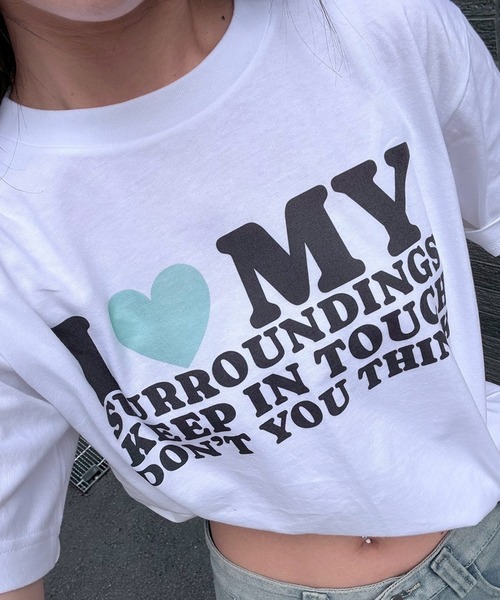 fiere(フィエール)の「ILOVEMY半袖Tシャツ(Tシャツ/カットソー・レディース・ホワイト/A/B/C/D/E/F/G・MEDIUM/LARGE/SMALL/X-LARGE/X-SMALL)」の8枚目の写真