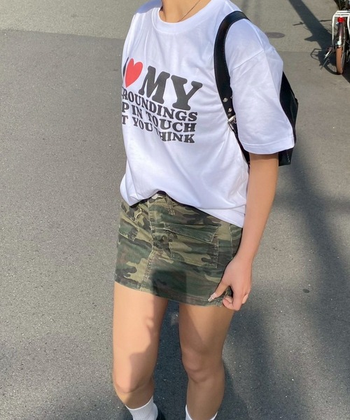 fiere(フィエール)の「ILOVEMY半袖Tシャツ(Tシャツ/カットソー・レディース・ホワイト/A/B/C/D/E/F/G・MEDIUM/LARGE/SMALL/X-LARGE/X-SMALL)」の11枚目の写真
