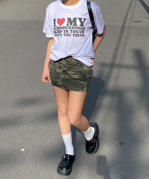 fiere(フィエール)の「ILOVEMY半袖Tシャツ(Tシャツ/カットソー・レディース・ホワイト/A/B/C/D/E/F/G・MEDIUM/LARGE/SMALL/X-LARGE/X-SMALL)」の15枚目の写真