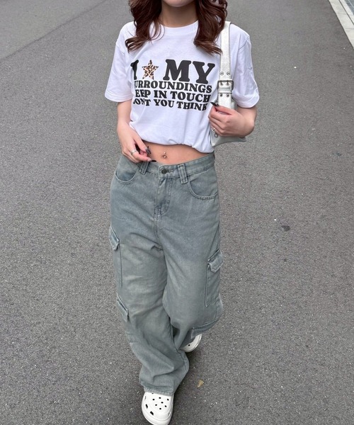 fiere(フィエール)の「ILOVEMY半袖Tシャツ(Tシャツ/カットソー・レディース・ホワイト/A/B/C/D/E/F/G・MEDIUM/LARGE/SMALL/X-LARGE/X-SMALL)」の16枚目の写真
