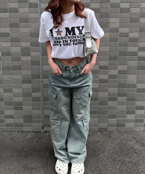 fiere(フィエール)の「ILOVEMY半袖Tシャツ(Tシャツ/カットソー・レディース・ホワイト/A/B/C/D/E/F/G・MEDIUM/LARGE/SMALL/X-LARGE/X-SMALL)」の18枚目の写真