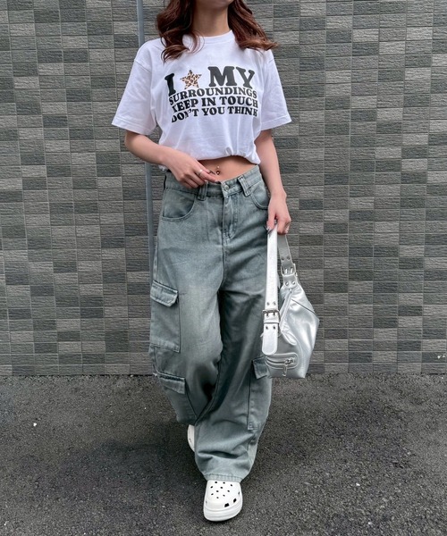 fiere(フィエール)の「ILOVEMY半袖Tシャツ(Tシャツ/カットソー・レディース・ホワイト/A/B/C/D/E/F/G・MEDIUM/LARGE/SMALL/X-LARGE/X-SMALL)」の19枚目の写真