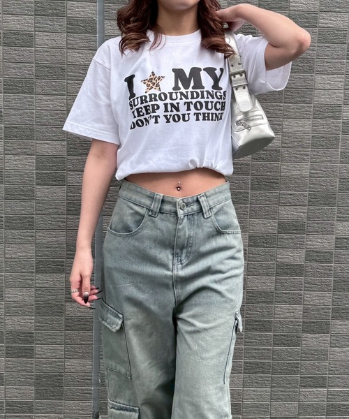 fiere(フィエール)の「ILOVEMY半袖Tシャツ(Tシャツ/カットソー・レディース・ホワイト/A/B/C/D/E/F/G・MEDIUM/LARGE/SMALL/X-LARGE/X-SMALL)」の20枚目の写真