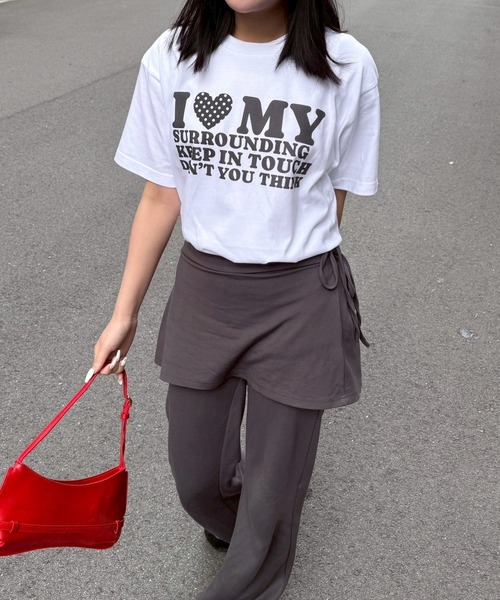 fiere(フィエール)の「ILOVEMY半袖Tシャツ(Tシャツ/カットソー・レディース・ホワイト/A/B/C/D/E/F/G・MEDIUM/LARGE/SMALL/X-LARGE/X-SMALL)」の22枚目の写真