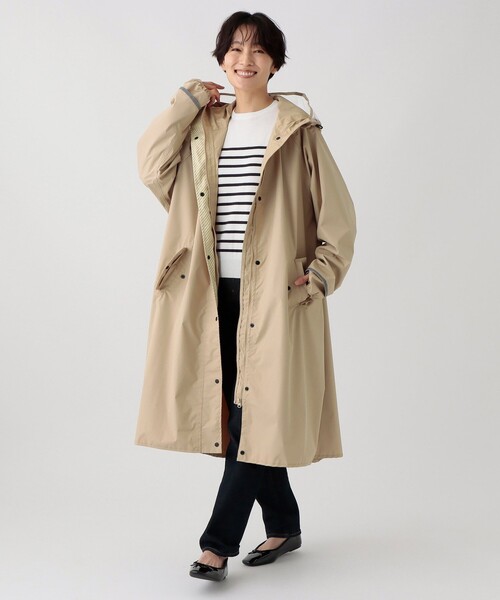 Afternoon Tea（アフタヌーンティー）の「テントラインレインコート（レインコート/ポンチョ・レディース・ベージュ・ONE SIZE）」の4枚目の写真