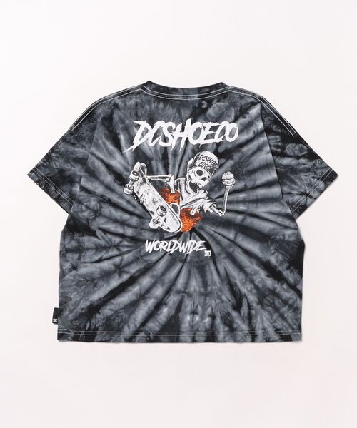 DC SHOES（ディーシーシューズ）の「25 KD SKATE SKULL BG/DC半袖バックプリントTシャツ（Tシャツ/カットソー・キッズ・その他/ブラック×ピンク/ホワイト/ブラック・120/130/140/150/160）」の6枚目の写真
