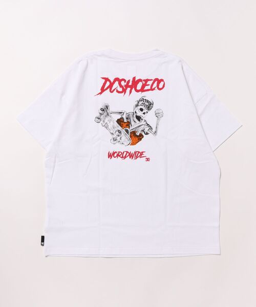 DC SHOES（ディーシーシューズ）の「25 KD SKATE SKULL BG/DC半袖バックプリントTシャツ（Tシャツ/カットソー・キッズ・その他/ブラック×ピンク/ホワイト/ブラック・120/130/140/150/160）」の8枚目の写真