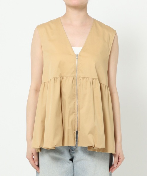 LOWRYS FARM(ローリーズファーム)の「バルンZIPベスト 492167(ベスト・レディース・ブラック/ベージュ・FREE)」の16枚目の写真