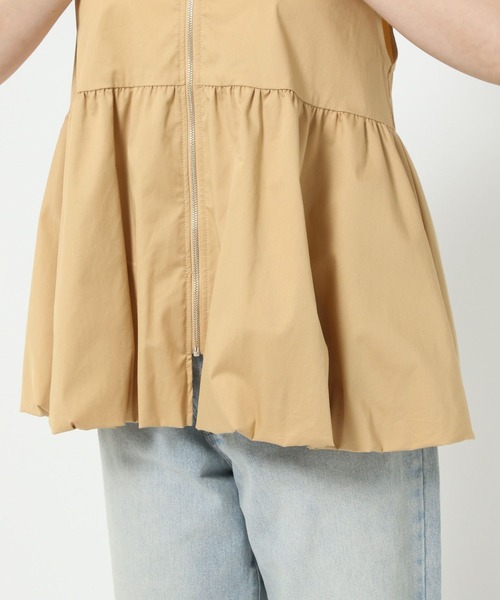 LOWRYS FARM(ローリーズファーム)の「バルンZIPベスト 492167(ベスト・レディース・ブラック/ベージュ・FREE)」の21枚目の写真