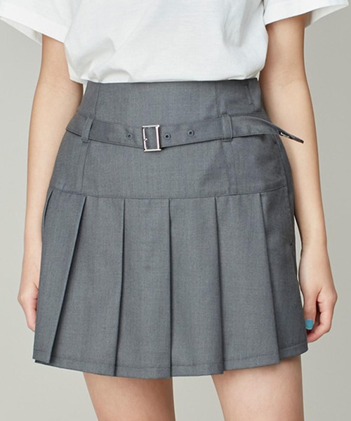 JENNI love（ジェニィラブ）の「【ウエスト調整可】ベルトドッキングスカート風ショーパン（その他パンツ・キッズ・ベージュ/チャコールグレー/ブラック・140cm/160cm/150cm/130cm）」の3枚目の写真