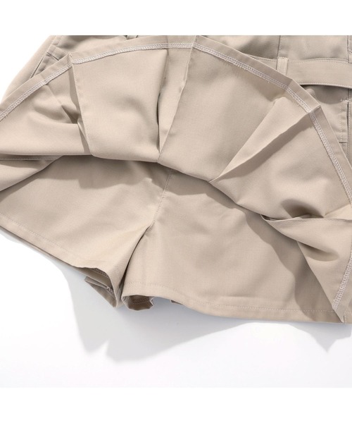 JENNI love（ジェニィラブ）の「【ウエスト調整可】ベルトドッキングスカート風ショーパン（その他パンツ・キッズ・ベージュ/チャコールグレー/ブラック・140cm/160cm/150cm/130cm）」の6枚目の写真