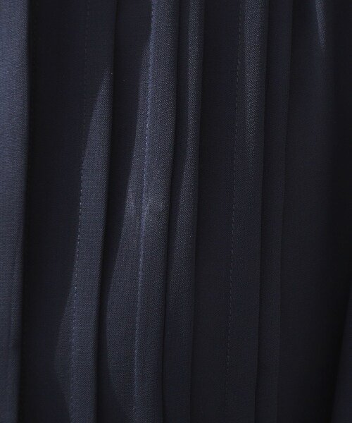 couture brooch（クチュールブローチ）の「【配色・きれいめ・通勤】タックプリーツ配色ワンピース（ワンピース・レディース・ベージュ系4/ネイビー系4・36/38/42/40）」の21枚目の写真