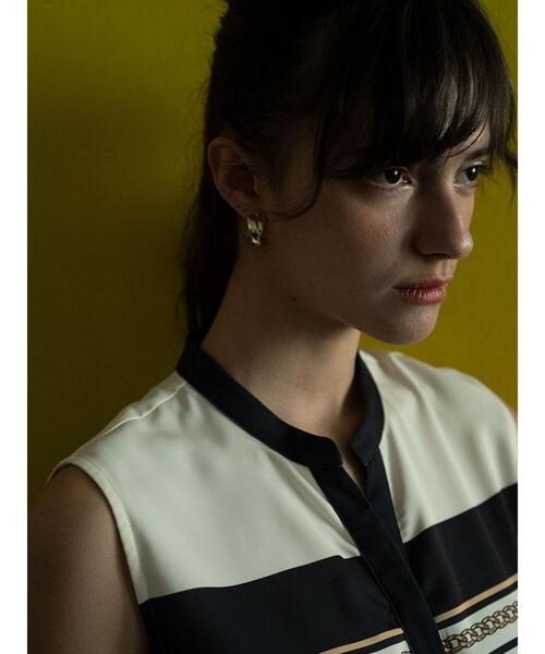 Te chichi（テチチ）の「【松井愛莉着用】スカーフプリントブラウス（セットアップ可）《2025summer catalog item》（シャツ/ブラウス・レディース・サックスブルー/ネイビー・F）」の10枚目の写真