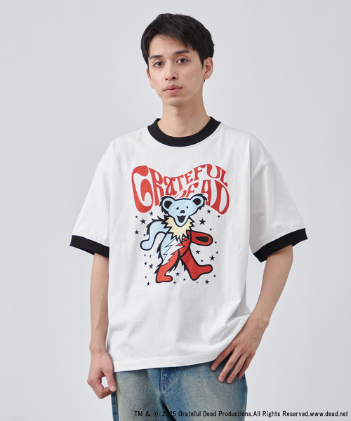 セール】【AIRTOWNE MILLS×GRATEFUL DEAD】別注 リンガーTシャツ