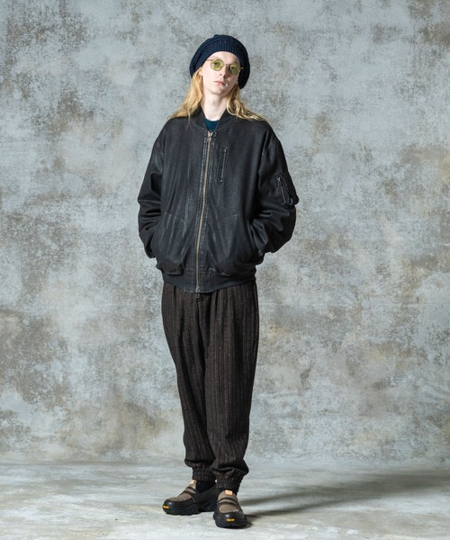 Paraffin Coated Denim MA-1 / パラフィンコートデニムMA-1（MA-1