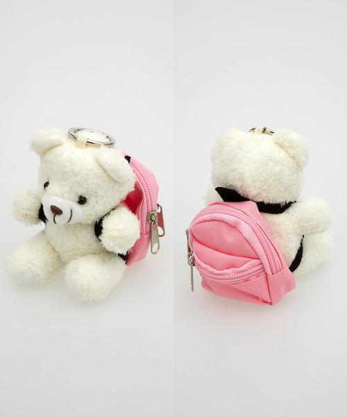 an meets zakka リュック背負いクマさんキーホルダー（キーホルダー