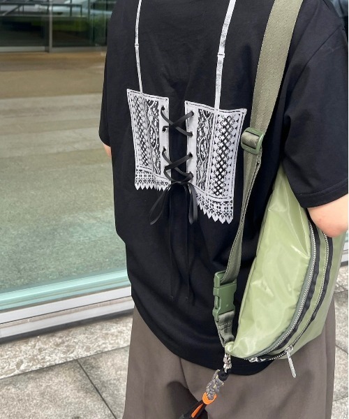 マ*ン様 Ameri MEDI LINGERIE TROMPE L`OEIL T MEDI LINGERIE TROMPE L`OEIL TEE（Tシャツ/カットソー）｜Ameri