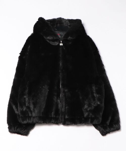 FUBU( フブ)の「【FUBU】 Faux Far Hooded Jacket/ファー/フーディー/フーデッド/ジャケット(その他アウター・メンズ・ホワイト/ブラック/ベージュ・XL/L/M/3L)」の2枚目の写真