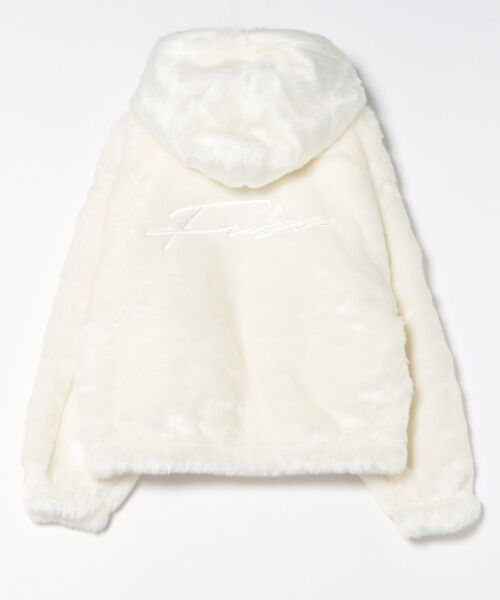 FUBU】 Faux Far Hooded Jacket/ファー/フーディー/フーデッド
