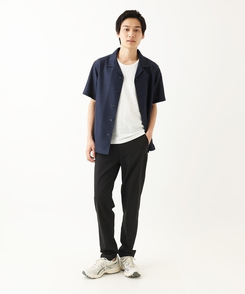 MK MICHEL KLEIN HOMME （エムケーミッシェルクランオム）の「【洗える / 快適清涼素材】クーリッシュメッシュスラックス（スラックス・メンズ・ネイビー/ブラック・46/44/48/50）」の15枚目の写真