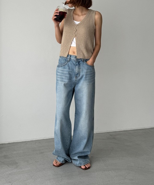 セール】El mar 3つボタンニットベスト（タンクトップ）｜CANAL