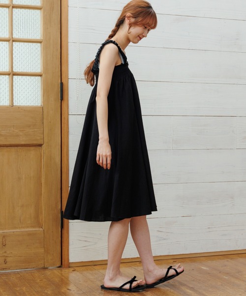 flower(フラワー)の「スウィート2wayワンピース(ワンピース・レディース・ホワイト/ブラック・FREE)」の2枚目の写真
