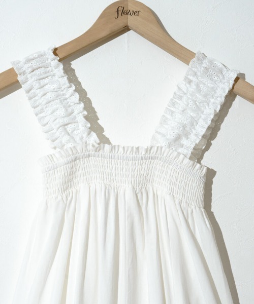 flower(フラワー)の「スウィート2wayワンピース(ワンピース・レディース・ホワイト/ブラック・FREE)」の19枚目の写真