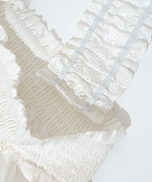 flower(フラワー)の「スウィート2wayワンピース(ワンピース・レディース・ホワイト/ブラック・FREE)」の22枚目の写真