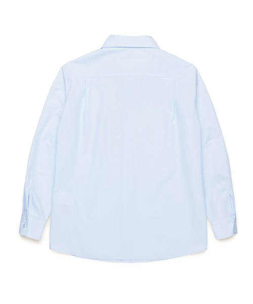 MM6 Maison Margiela（ｴﾑｴﾑｼｯｸｽ ﾒｿﾞﾝ ﾏﾙｼﾞｪﾗ）の「MM6 Maison Margiela(エムエムシックス メゾン マルジェラ)Kids & Junior ブランドロゴ長袖シャツ（シャツ/ブラウス・キッズ・ホワイト/ライトブルー・16Y/14Y）」の4枚目の写真
