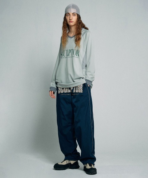 SCULPTOR(スカルプター)の「Damier Soccer Jersey(ジャージ・レディース・グリーン/ネイビー・LARGE/MEDIUM)」の5枚目の写真