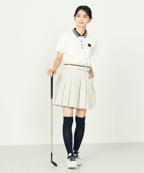 a.v.v(アーヴェヴェ)の「レディースゴルフウエア/プリーツキュロット(その他パンツ・レディース・ブラック/グレー系その他・36/38/40)」の19枚目の写真