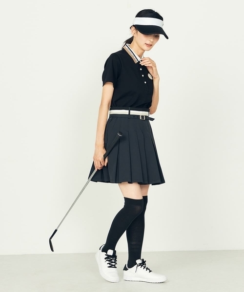 a.v.v(アーヴェヴェ)の「レディースゴルフウエア/プリーツキュロット(その他パンツ・レディース・ブラック/グレー系その他・36/38/40)」の5枚目の写真
