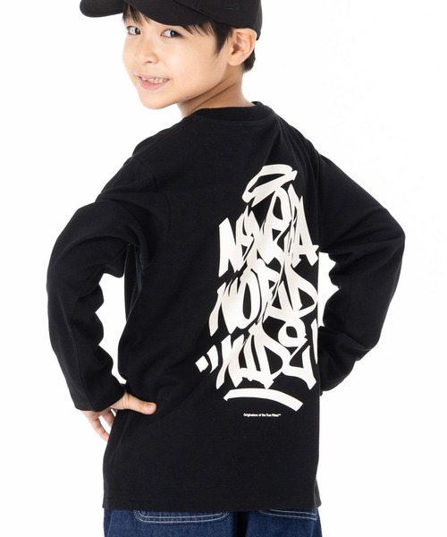 ニューエラキッズ 長袖Tシャツ ロンT グラフィックロゴ（Tシャツ