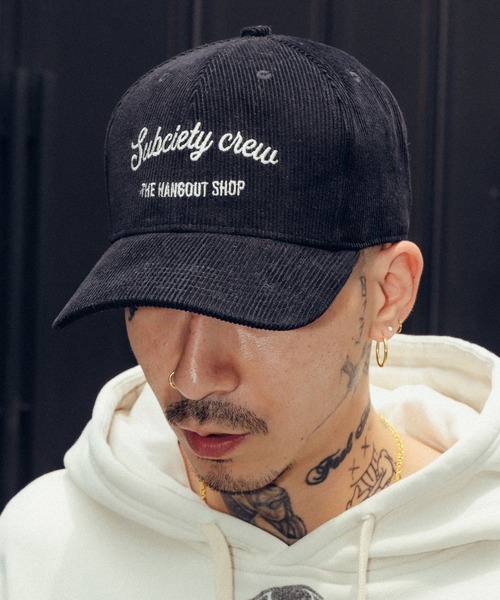 Subciety（サブサエティ）の「Corduroy cap（キャップ・メンズ・ブラウン/ブラック・FREE）」の2枚目の写真