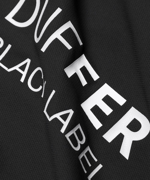 The DUFFER of ST.GEORGE（ザダファーオブセントジョージ）の「〔BLACK LABEL〕"A-PACK" TECH POLO：吸水速乾 接触冷感 UVカット テックポロ（ポロシャツ・メンズ・ブラック/ホワイト・MEDIUM/LARGE/X-LARGE）」の4枚目の写真