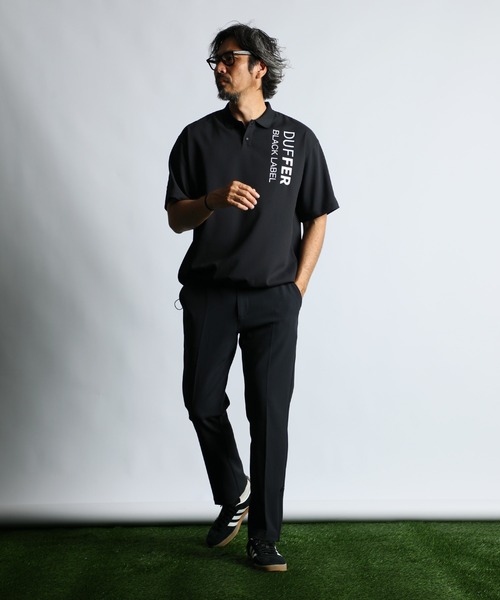 The DUFFER of ST.GEORGE（ザダファーオブセントジョージ）の「〔BLACK LABEL〕"A-PACK" TECH POLO：吸水速乾 接触冷感 UVカット テックポロ（ポロシャツ・メンズ・ブラック/ホワイト・MEDIUM/LARGE/X-LARGE）」の15枚目の写真