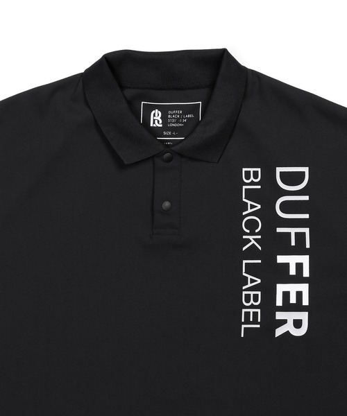 The DUFFER of ST.GEORGE（ザダファーオブセントジョージ）の「〔BLACK LABEL〕"A-PACK" TECH POLO：吸水速乾 接触冷感 UVカット テックポロ（ポロシャツ・メンズ・ブラック/ホワイト・MEDIUM/LARGE/X-LARGE）」の10枚目の写真
