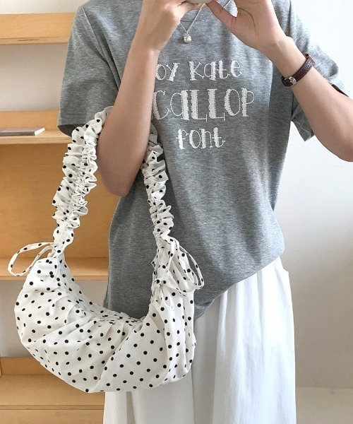 SHEENA(シーナ)の「マルチwayドッドシャーリングハーフムーンショルダーバッグ(ショルダーバッグ・レディース・ホワイト/ブラック・FREE)」の20枚目の写真