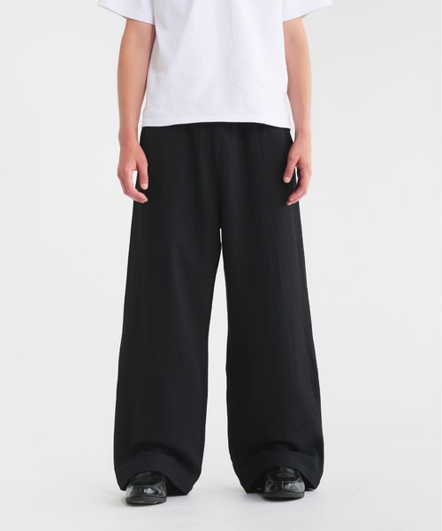 Regen Glanz(レーゲングランツ)の「linen cotton straight easy pants/リネンコットンストレートイージーパンツ(その他パンツ・メンズ・ブラック/カーキ/チャコールグレー・SMALL/MEDIUM/LARGE)」の1枚目の写真