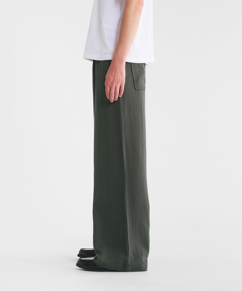 Regen Glanz(レーゲングランツ)の「linen cotton straight easy pants/リネンコットンストレートイージーパンツ(その他パンツ・メンズ・ブラック/カーキ/チャコールグレー・SMALL/MEDIUM/LARGE)」の9枚目の写真