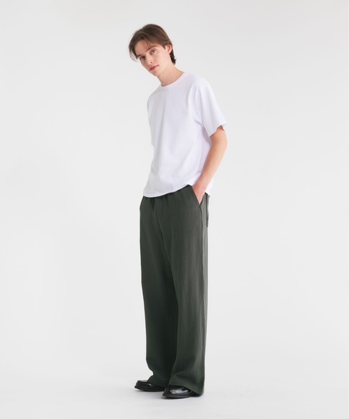 Regen Glanz(レーゲングランツ)の「linen cotton straight easy pants/リネンコットンストレートイージーパンツ(その他パンツ・メンズ・ブラック/カーキ/チャコールグレー・SMALL/MEDIUM/LARGE)」の11枚目の写真