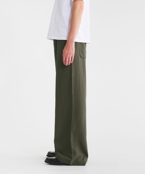 Regen Glanz(レーゲングランツ)の「linen cotton straight easy pants/リネンコットンストレートイージーパンツ(その他パンツ・メンズ・ブラック/カーキ/チャコールグレー・SMALL/MEDIUM/LARGE)」の14枚目の写真