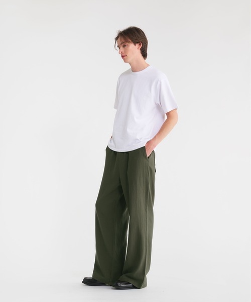 Regen Glanz(レーゲングランツ)の「linen cotton straight easy pants/リネンコットンストレートイージーパンツ(その他パンツ・メンズ・ブラック/カーキ/チャコールグレー・SMALL/MEDIUM/LARGE)」の17枚目の写真