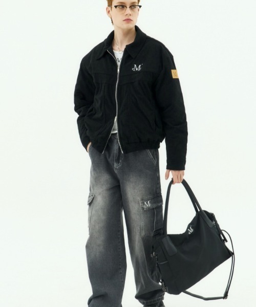 MUCENT（ムセント）の「◇MUCENT◇ブランド直輸入正規品/4WAY シグネチャー ロゴ トートバッグ 4WAY SIGNATURE LOGO TOTE BAG（ショルダーバッグ・レディース・ブラック・FREE）」の9枚目の写真