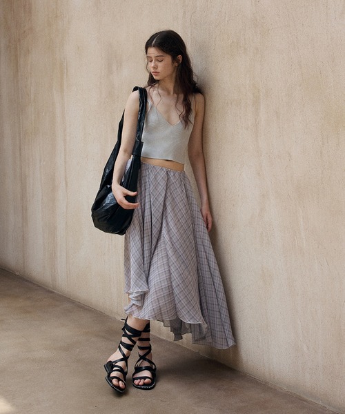 DECADE CLASSIC（ディケイド クラシック）の「DECADE CLASSIC チェック柄イレヘムスカート (SS)（スカート・レディース・チョコ/ブルー・SMALL/MEDIUM）」の18枚目の写真