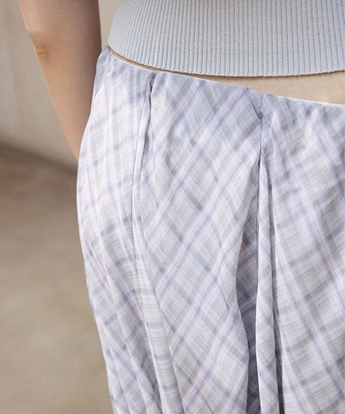 DECADE CLASSIC（ディケイド クラシック）の「DECADE CLASSIC チェック柄イレヘムスカート (SS)（スカート・レディース・チョコ/ブルー・SMALL/MEDIUM）」の11枚目の写真