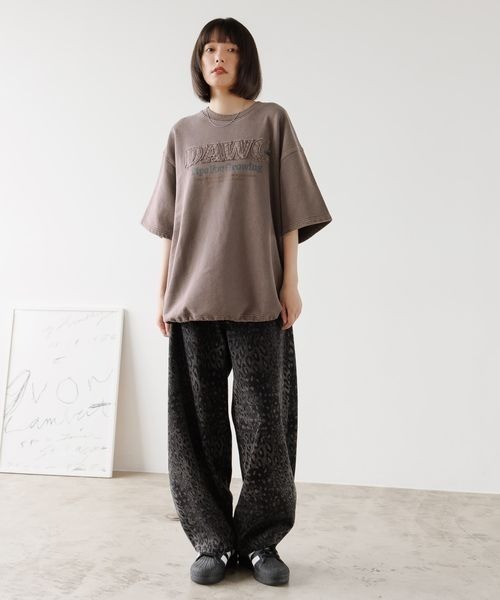 セール】《UNISEX》パッチワークロゴ半袖スウェット（Tシャツ