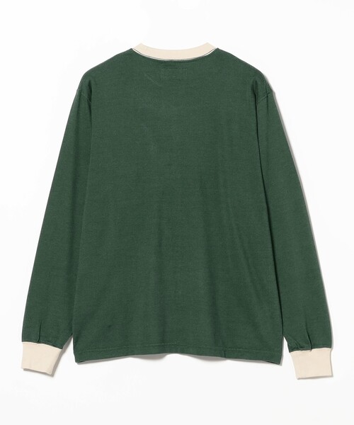 BEAMS PLUS（ビームスプラス）の「2トーン ポケット Tシャツ（Tシャツ/カットソー・メンズ・ネイビー/ホワイト/グリーン/パープル・XX-LARGE/X-LARGE/LARGE/MEDIUM/SMALL）」の7枚目の写真