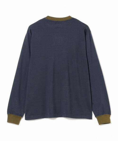 BEAMS PLUS（ビームスプラス）の「2トーン ポケット Tシャツ（Tシャツ/カットソー・メンズ・ネイビー/ホワイト/グリーン/パープル・XX-LARGE/X-LARGE/LARGE/MEDIUM/SMALL）」の14枚目の写真